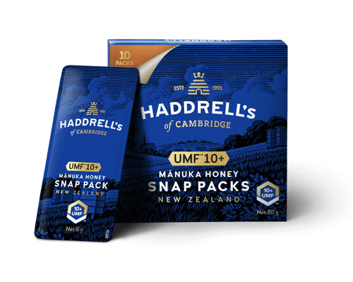 Haddrell’s of Cambridge UMF™ 10+ Manuka Honey Snap Packs – New Zealand
